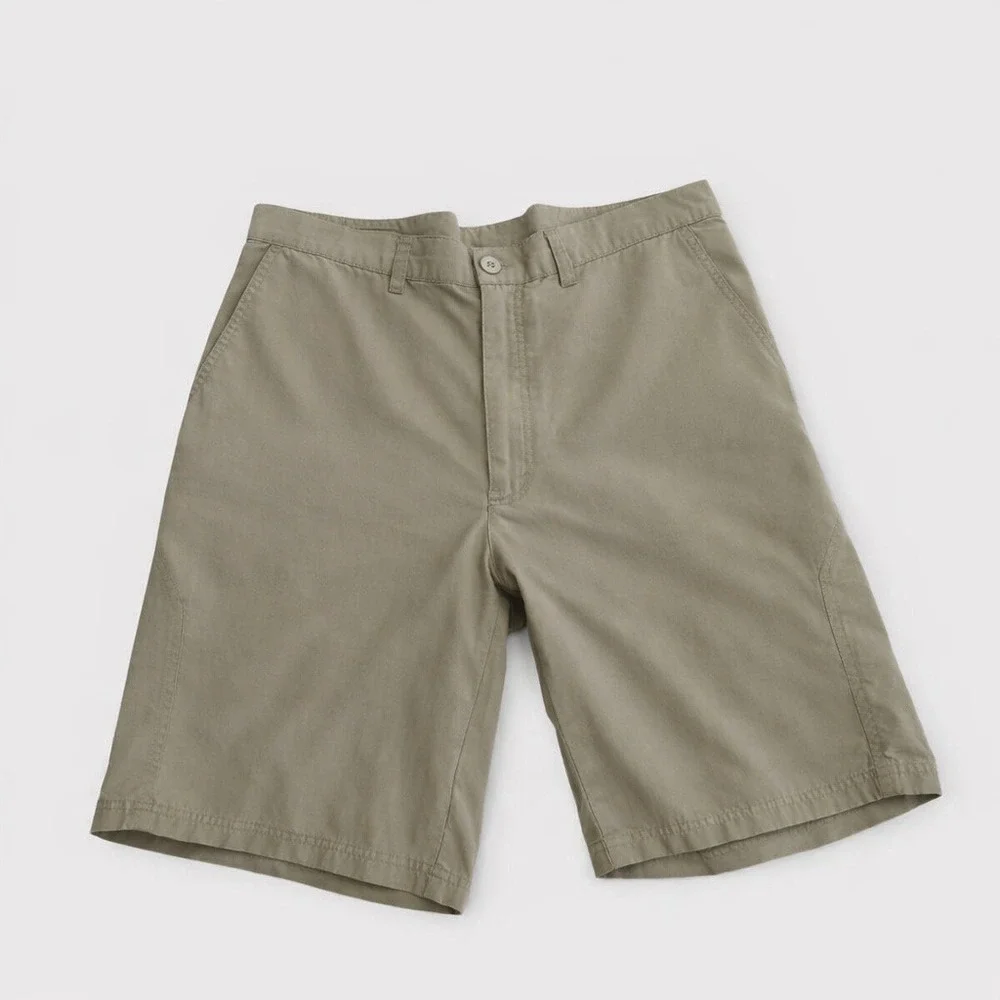 Patagonia Men's Vintage Y2K Khaki Shorts Classic Flat‎ Front Hiking Style